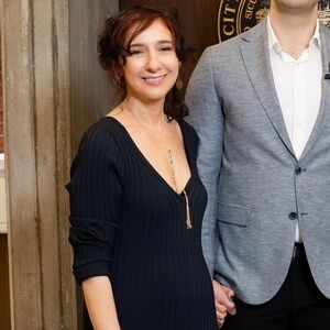 H&M Dark Blue Ribbed Long Sleeve Dress